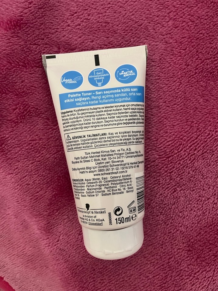 Palette Küllü Sarı Toner Yarı Kalıcı Saç Boyası - Görsel 2