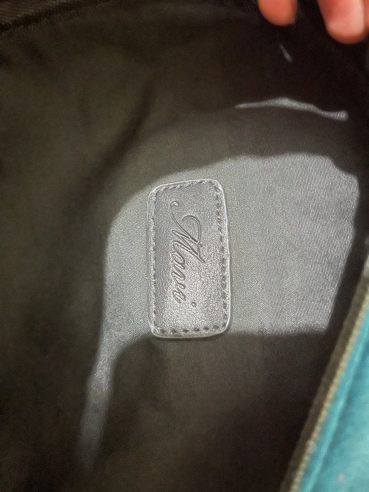 Mavi Marka Kadın Kadife Sırt Çantası, Mavi, Tokalı - Görsel 3