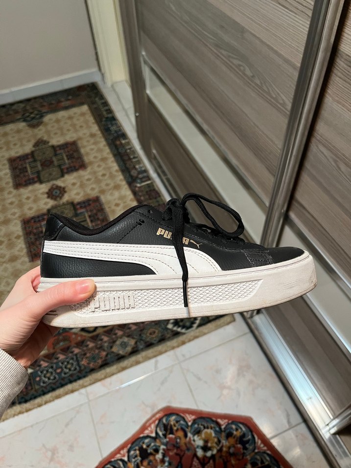 Puma Siyah Platform Kadın Spor Ayakkabı - Görsel 2