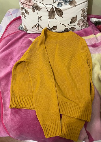 Sarı Divided H&M Kadın Basic Kazak - Görsel 4