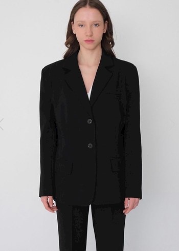 Siyah Klasik Kadın Blazer Ceket - Görsel 3