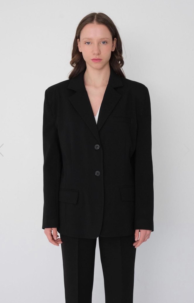 Siyah Klasik Kadın Blazer Ceket - Görsel 3