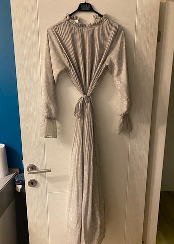 Manuka Yeşil Uzun Kollu Piliseli Kadın Elbise - Görsel 5