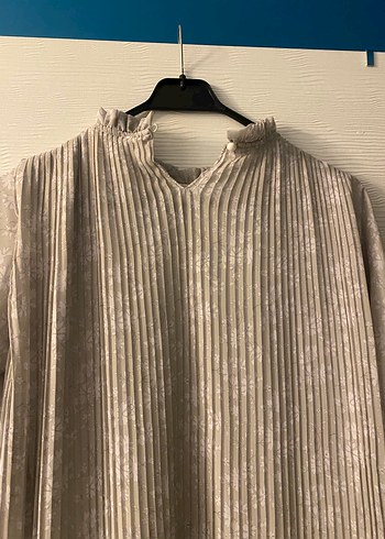 Manuka Yeşil Uzun Kollu Piliseli Kadın Elbise - Görsel 3