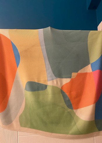 Fresh Scarfs (Orijinal) Renkli Piliseli Eşarp - Görsel 4