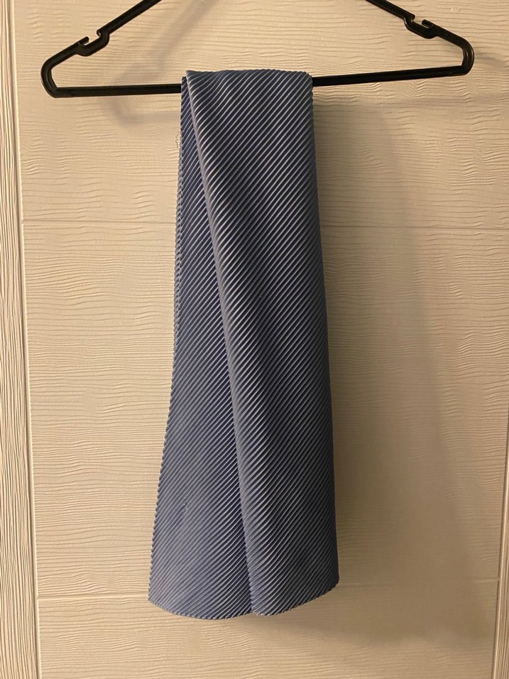 Fresh Scarfs (Orijinal) Mavi Piliseli Eşarp - Görsel 3