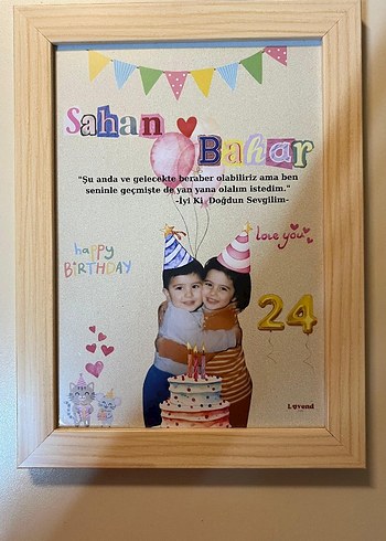 Kişiye özel çocukluk birleştirme-çerçeve - Görsel 2