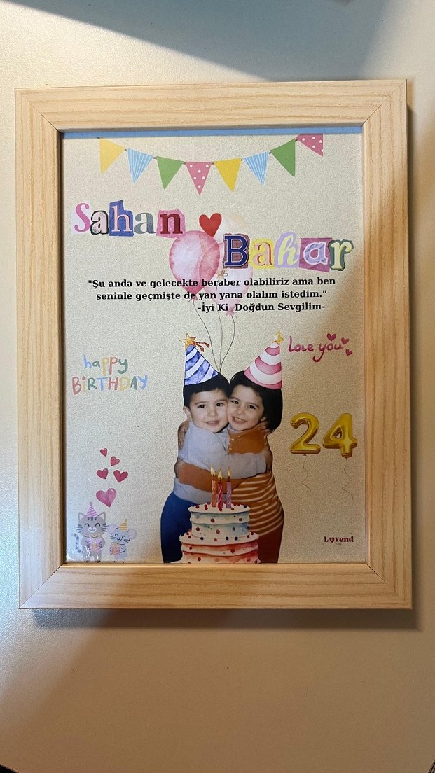 Kişiye özel çocukluk birleştirme-çerçeve - Görsel 2