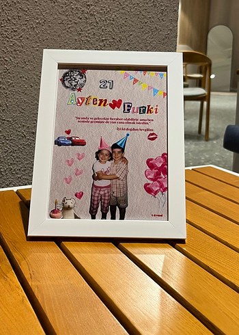 Kişiye özel çocukluk birleştirme-çerçeve - Görsel 2