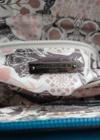 DAVİD JONES lacivert kol Çantası VE MANTAR TOPUK DERİ AYAKKABI - Görsel 3