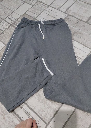 Gri Erkek Rahat Kesim Eşofman Altı - Görsel 2