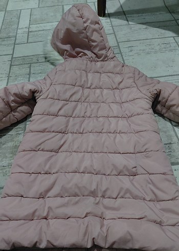 Kız Çocuk Pembe Fermuarlı Mont - Görsel 4