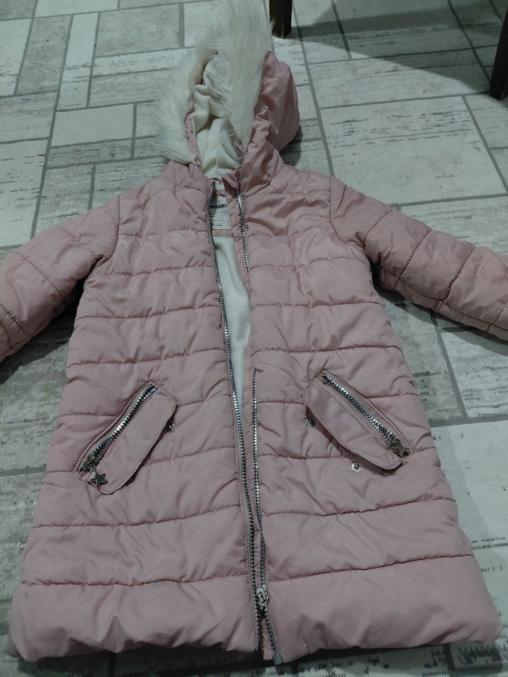 Kız Çocuk Pembe Fermuarlı Mont - Görsel 2