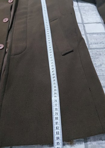 Düğmeli Kahverengi Erkek Kaşe kaban - Görsel 5