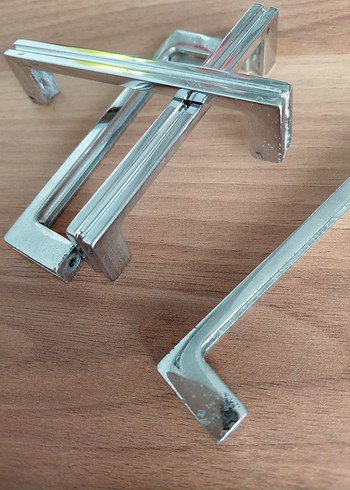 Parlak Bej Metal kulplar - Görsel 2