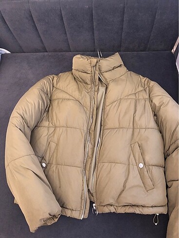 s Beden haki Renk Puffer mont