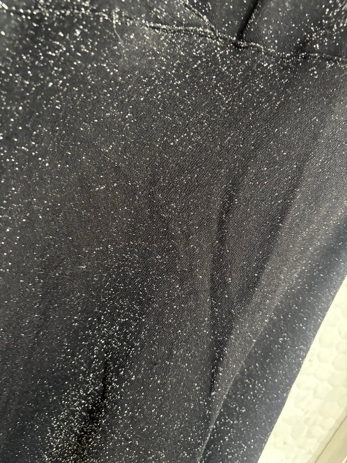 Kadın Siyah Uzun Drapeli V Yaka Elbise - Görsel 3