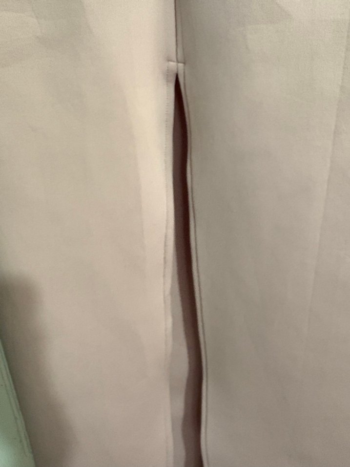 Bej Drapeli V Yakalı Uzun Abiye Elbise - Görsel 3