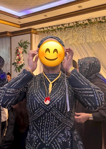 Uzun Kollu antrasit  Payetli Gece Elbisesi nişanımda giyindim - Görsel 9