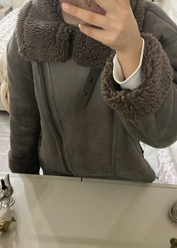 defacto Gri Deri Kadın Ceket mont - Görsel 5