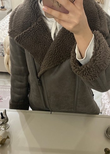 defacto Gri Deri Kadın Ceket mont - Görsel 8