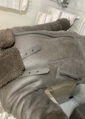 defacto Gri Deri Kadın Ceket mont - Görsel 6