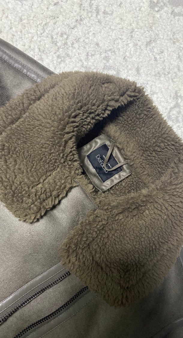 defacto Gri Deri Kadın Ceket mont - Görsel 2