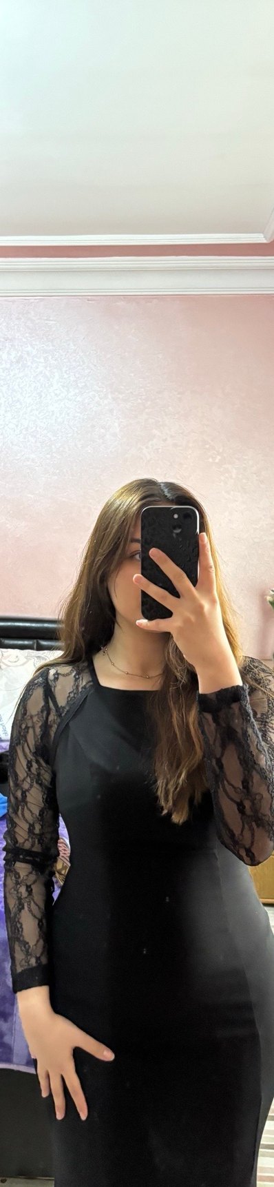 Siyah şık elbise - Görsel 2