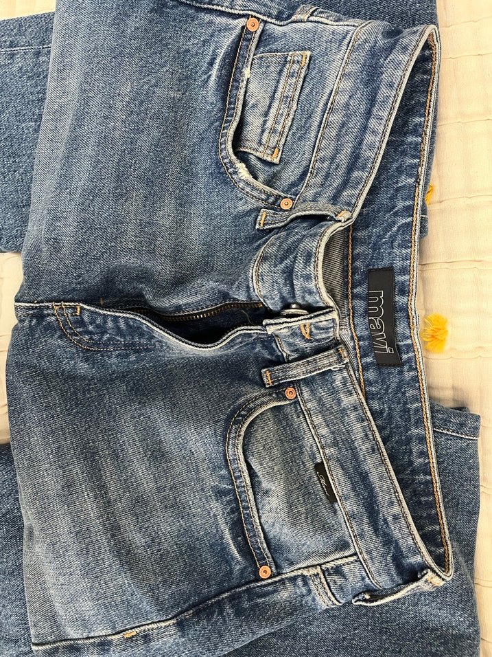 Kadın mavi jean orijinal - Görsel 4