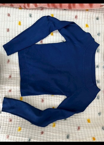 Mavi Denim Uzun Kollu Bluz pull bear marka L beden - Görsel 2