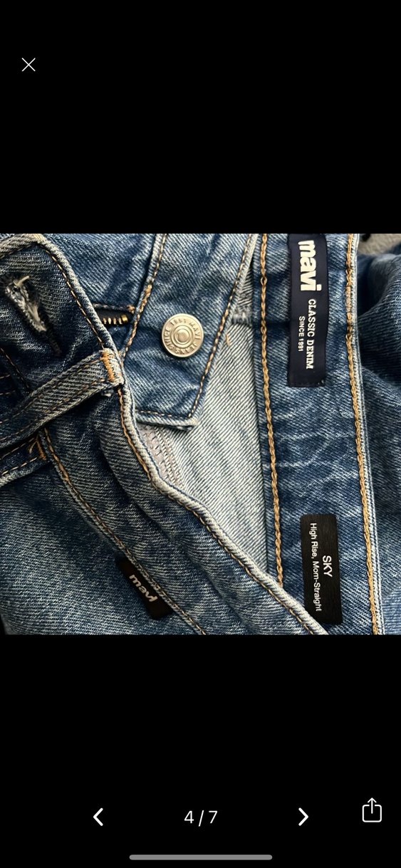 Classic Denim Indigo Kadın  mavi Jean - Görsel 2