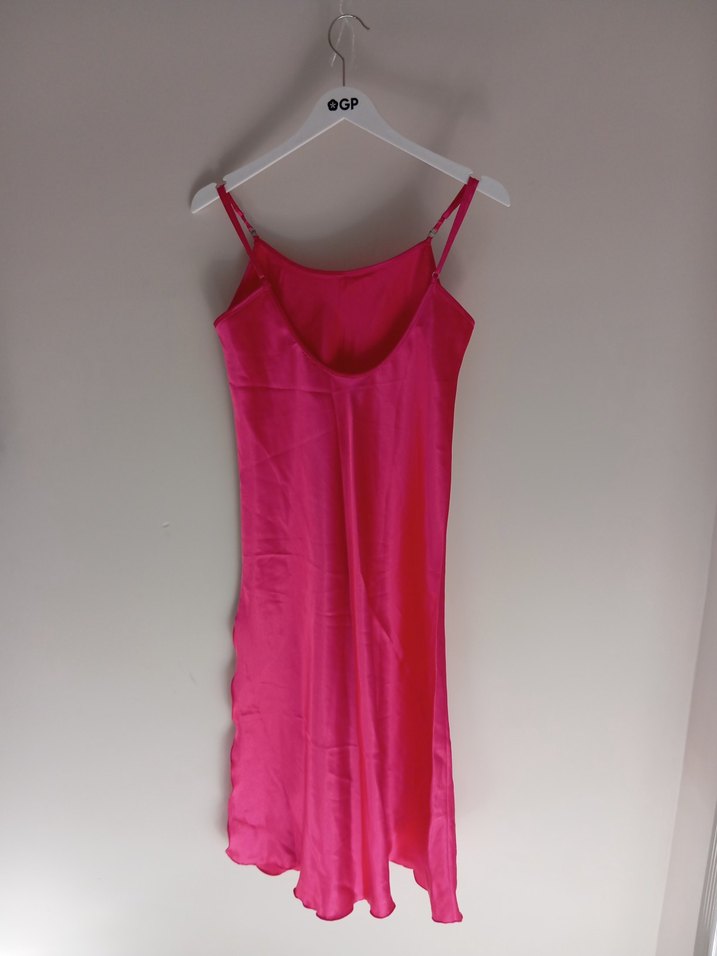 Uzun Çiçek Desenli Pembe Kadın Sabahlık - Görsel 3