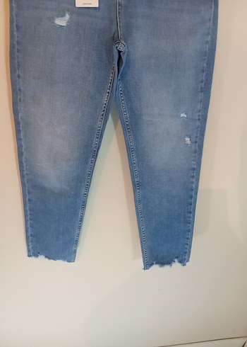 Mavi renk Kadın Denim Pantolon - Görsel 5