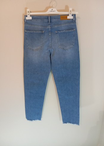 Mavi renk Kadın Denim Pantolon - Görsel 2
