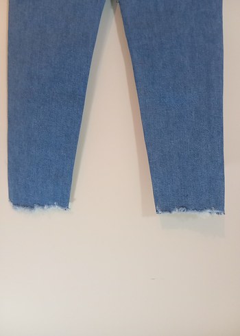 Mavi renk Kadın Denim Pantolon - Görsel 4