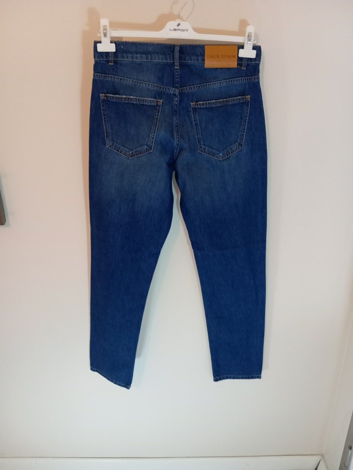 Lacivert Denim Pantolon - Görsel 3