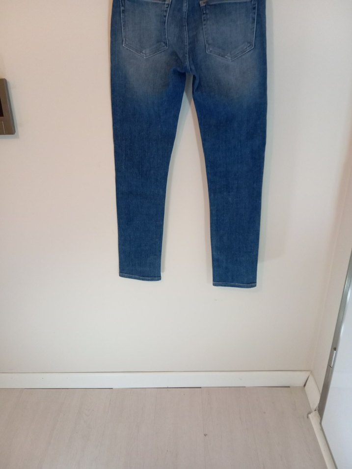 Erkek Kot Pantolon Regular Fit Mavi - Görsel 4