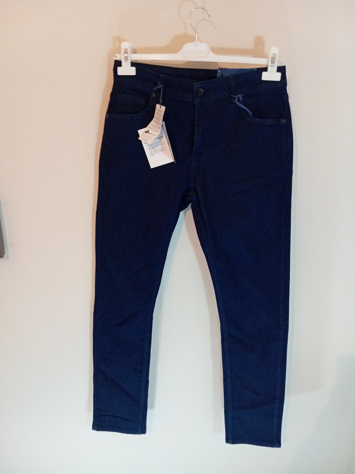 Lacivert Erkek Denim Pantolon, Regular Fit - Görsel 2