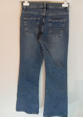 Gri Mavi Bol Kesim Midi Denim Kadın Jean - Görsel 3