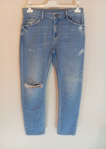 Mavi Bol Kesim Denim Pantolon - Görsel 2