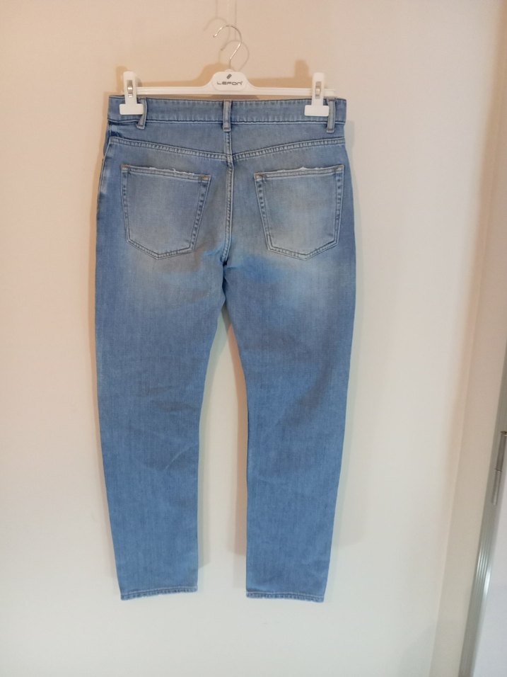 Mavi Bol Kesim Denim Pantolon - Görsel 3