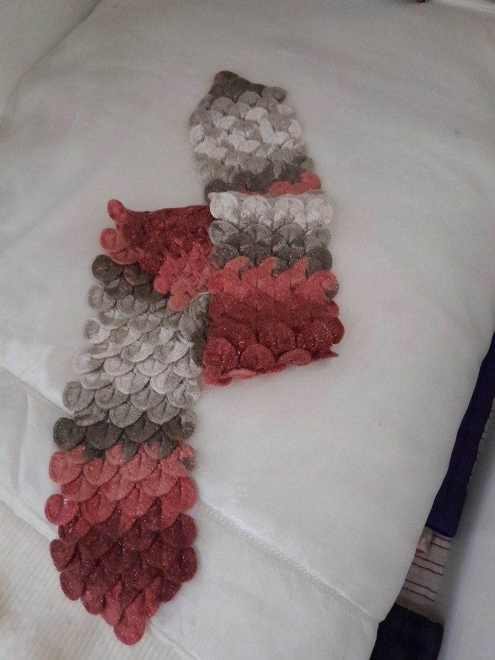 Renkli Örgü Kadın Flar - Görsel 3