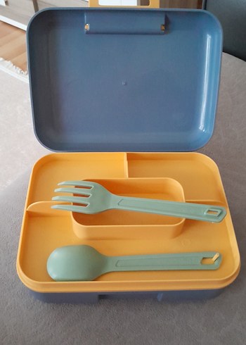 Çocuklar için Gri sarı beslenme Seti - Görsel 2