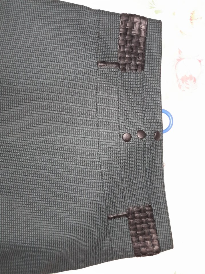 Kemer Detaylı Midi Koyu Yeşil Kadın Etek - Görsel 4