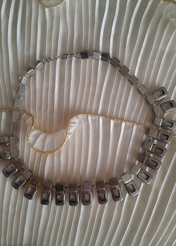 Renkli Taşlı Vintage Midi Kolye - Görsel 4