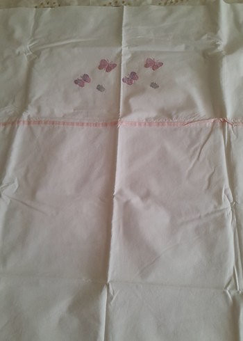 Nakışlı Beyaz Pastel Nevresim ve Çarşaf Takımı - Görsel 10