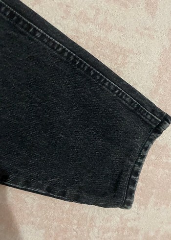 Siyah Normal Boy Mom Denim Kadın Pantolon - Görsel 4