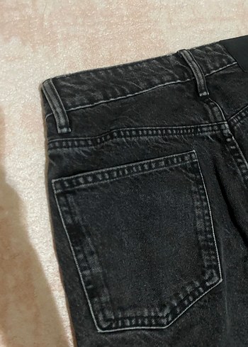 Siyah Normal Boy Mom Denim Kadın Pantolon - Görsel 7