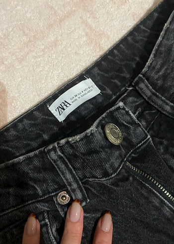 Siyah Normal Boy Mom Denim Kadın Pantolon - Görsel 3