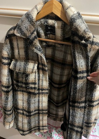 Düğmeli Ekose Desenli Kadın Gömlek - Görsel 2